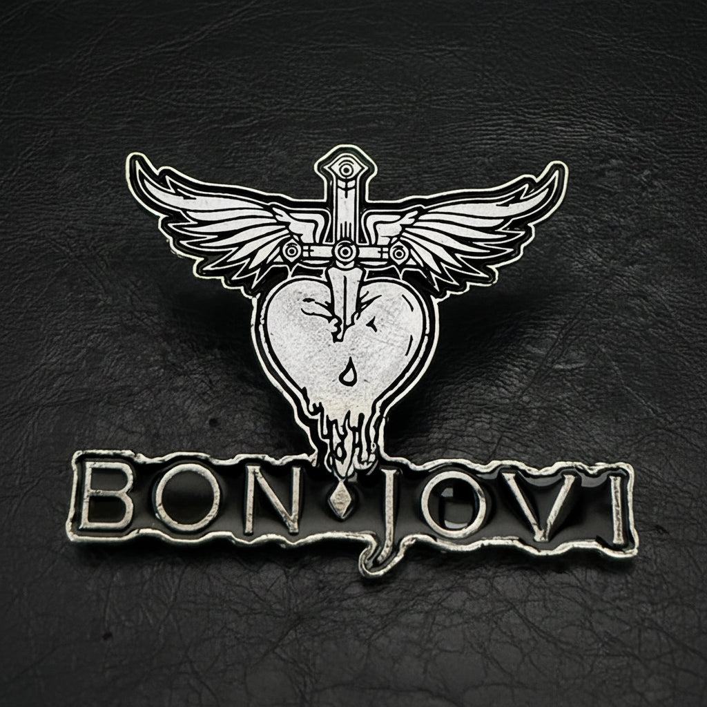 Bon Jovi - Heart Logo metal pin