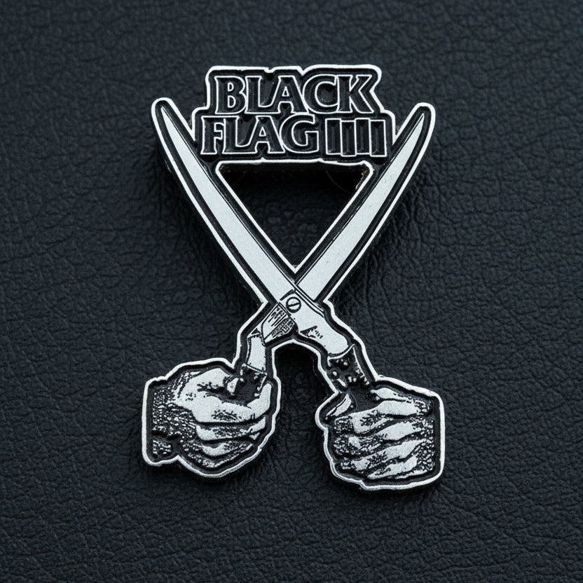 Black Flag - Everything Went Black metal pin