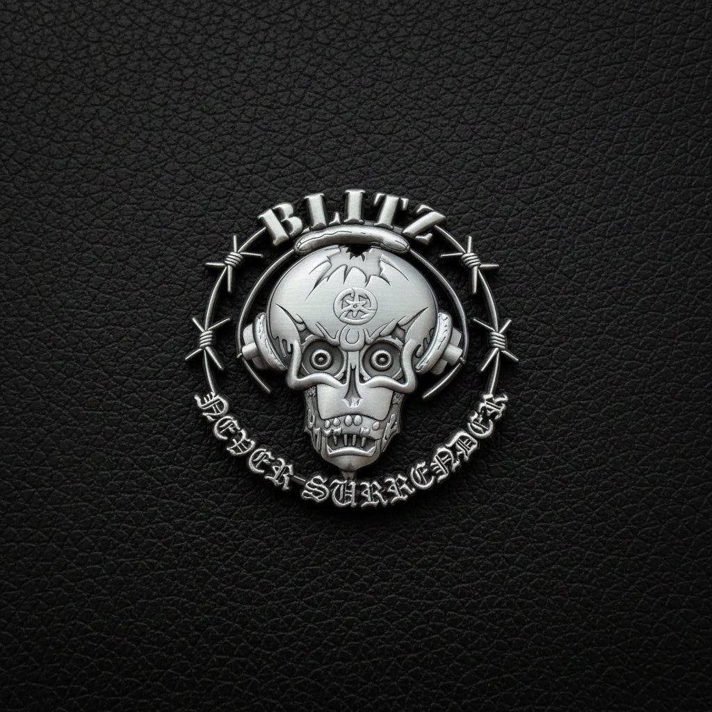 Blitz - Never Surrender 3D metal pin