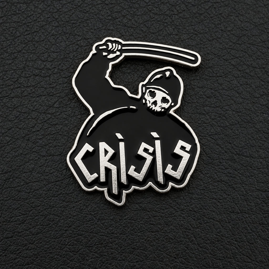 Crisis - Cop metal pin