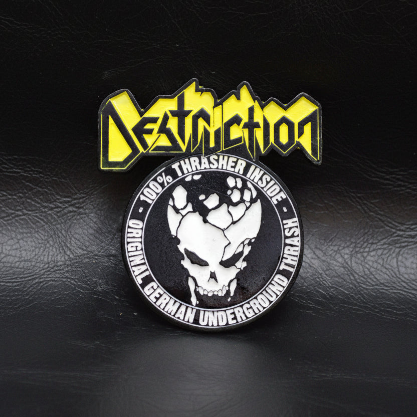 Destruction -  100% Thrasher Inside metal pin