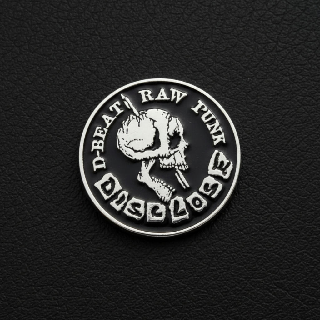 Disclose - Raw Punk metal pin