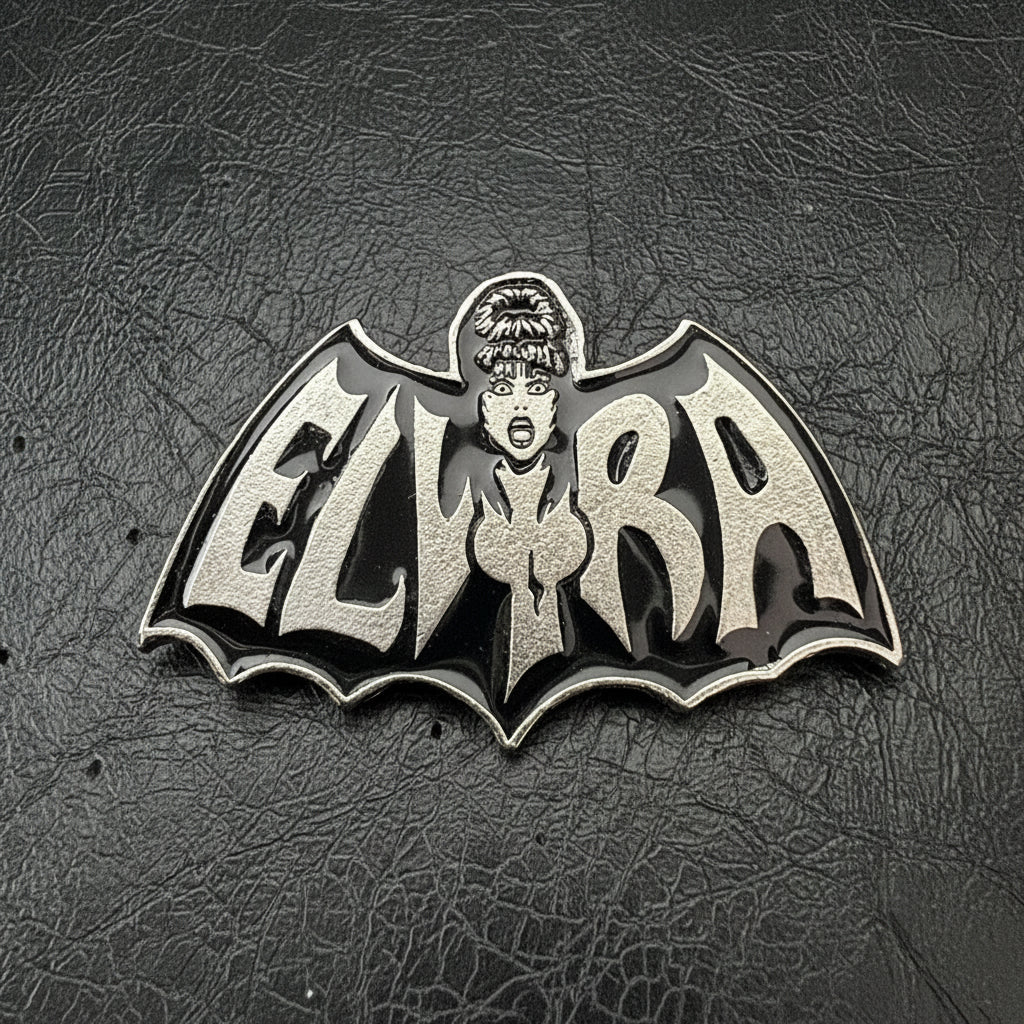 Elvira - Bat metal pin