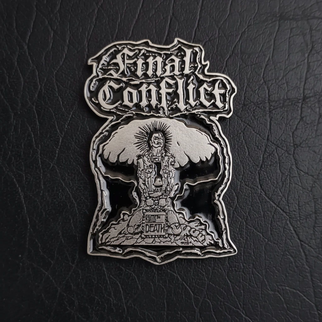 Final Conflict - Death logo metal pin