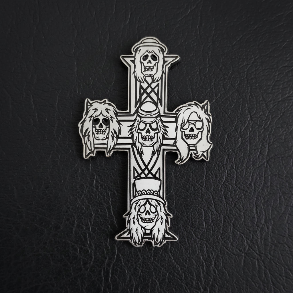 Guns N Roses - Cross metal pin