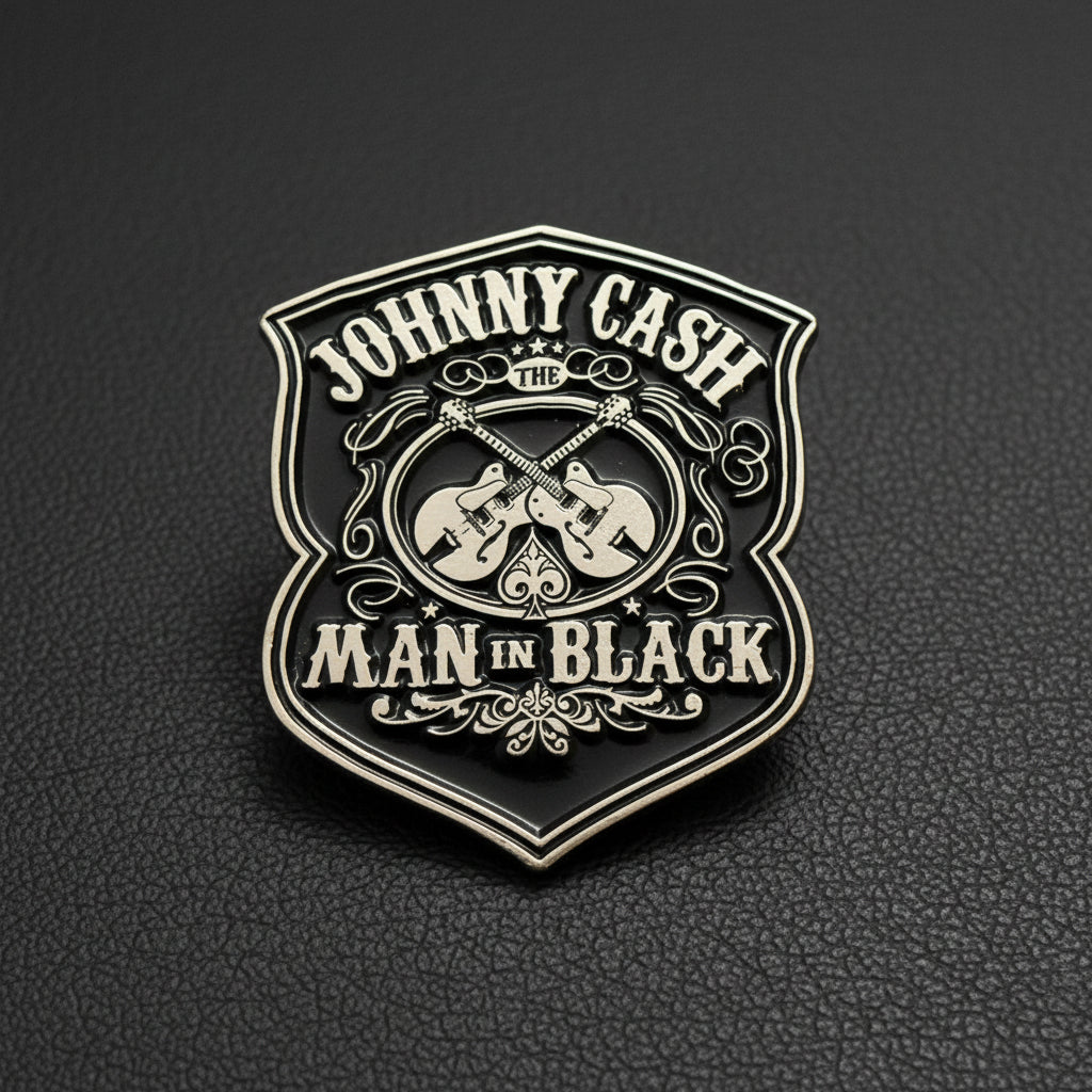 Johnny Cash - Man In Black metal pin