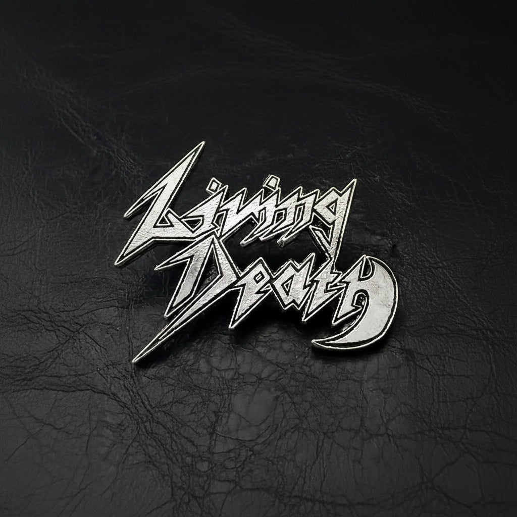 Living Death - Logo metal pin