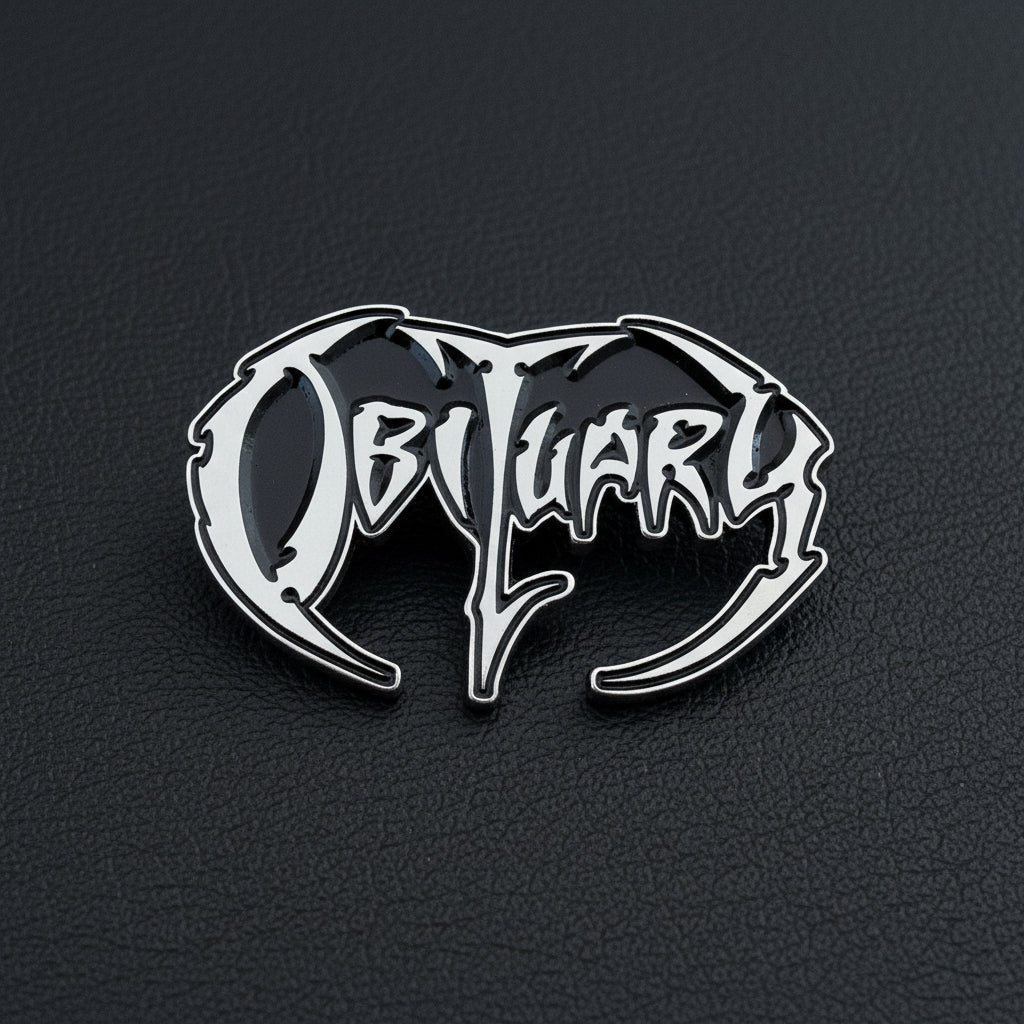 Obituary - Logo metal pin
