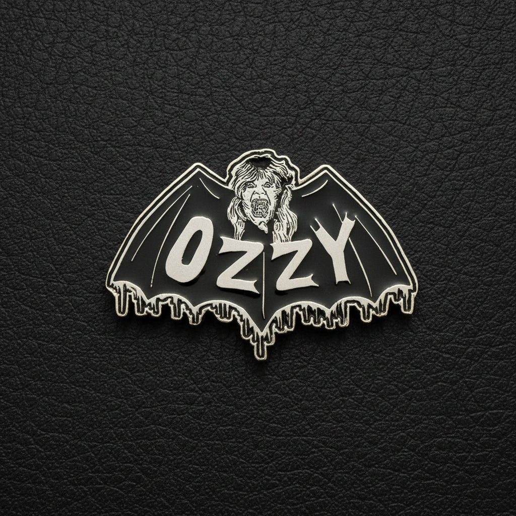 Ozzy Osbourne - Bat logo metal pin