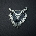 Crow - Demon metal pin