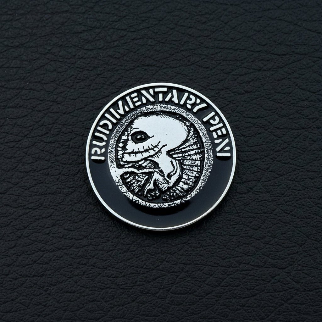Rudimentary Peni - Logo metal pin