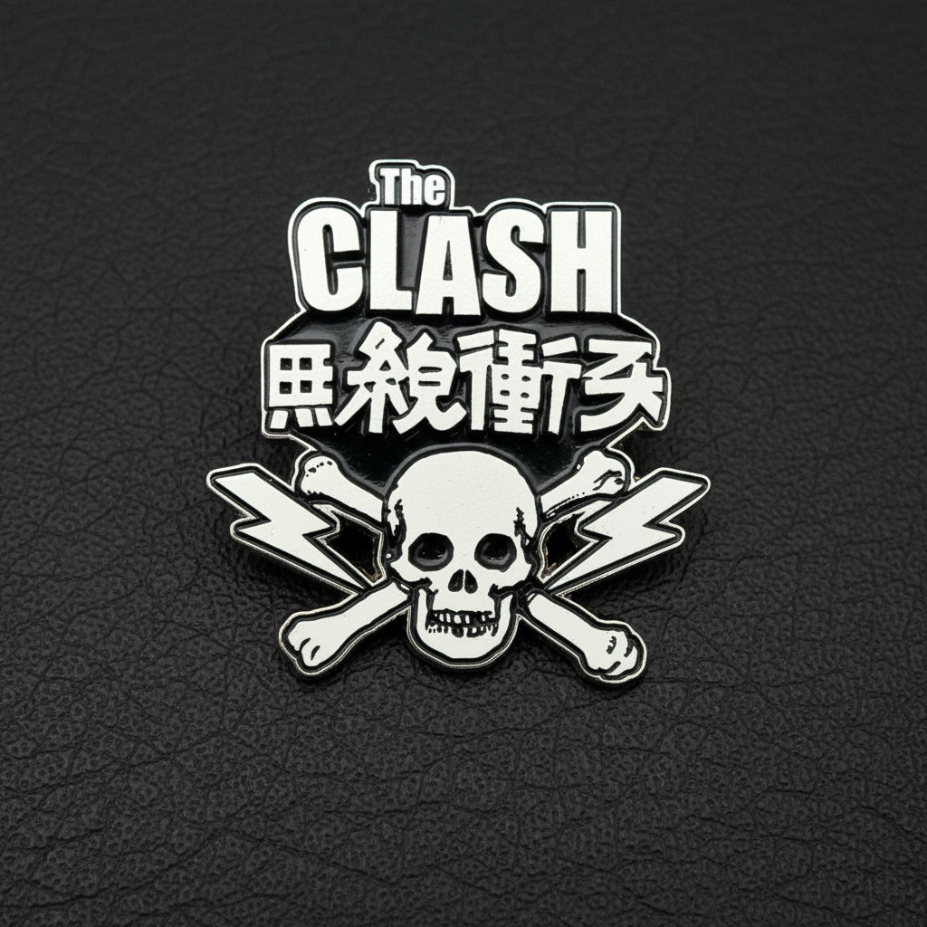 The Clash - Skull logo metal pin