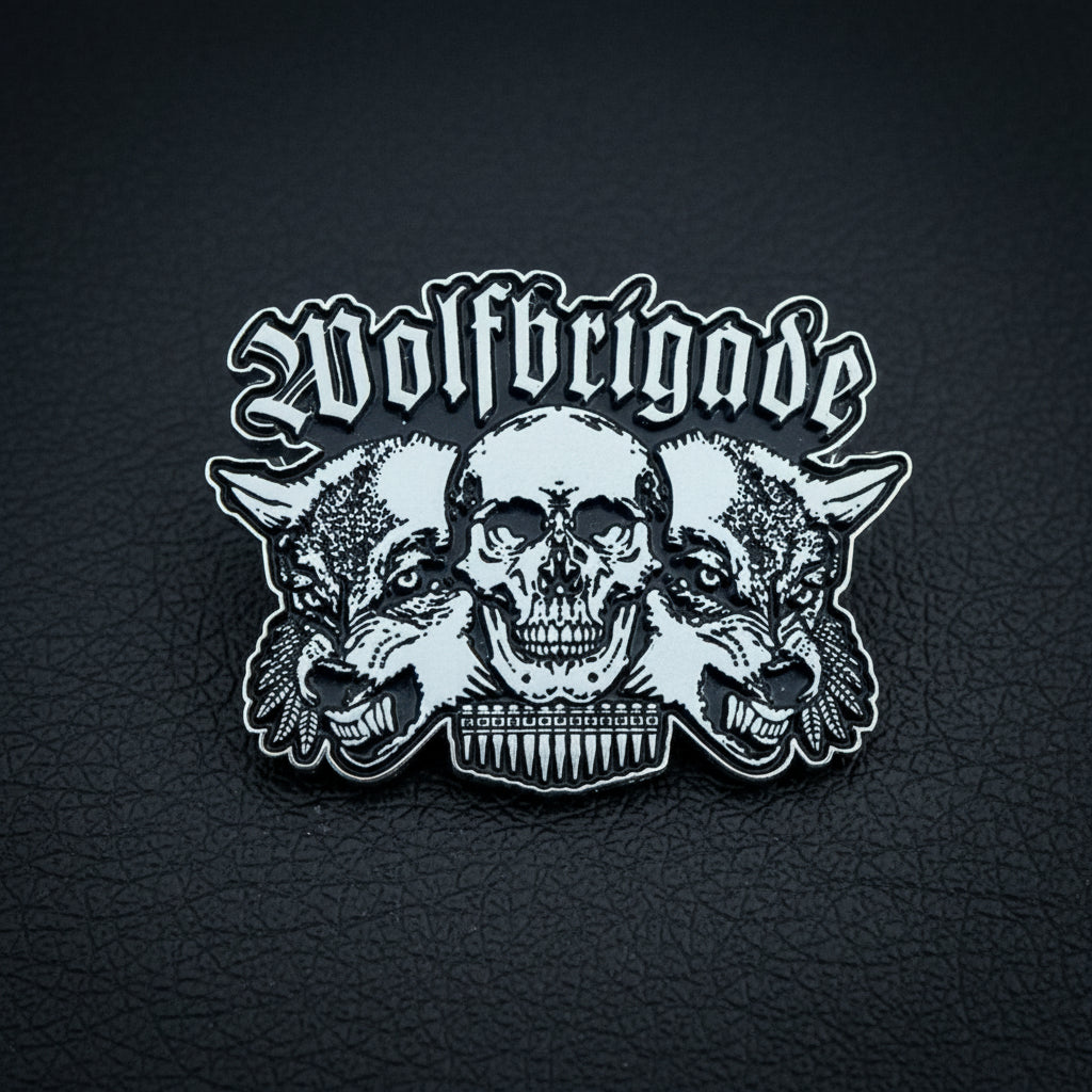Wolfbrigade - Prey To The World metal pin